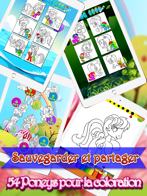 Screenshot #4 pour Poney sirène et fée coloriage Pages For Kids