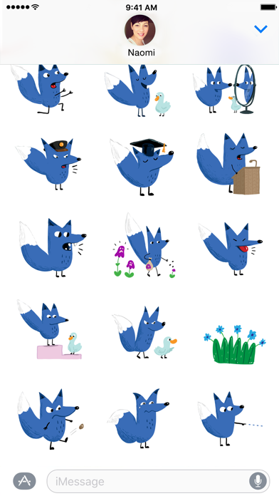Fox &  Duck by The Catbears iPhone screenshot 4 - Stickers app