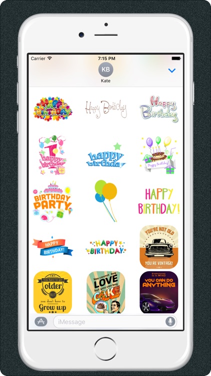 Birthday Emoji Stickers For iMessage App