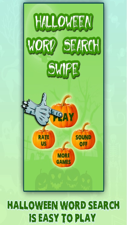 Halloween Word Search Swipe