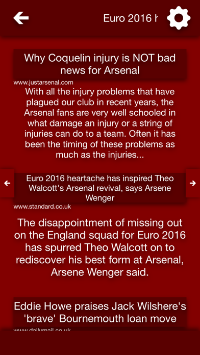 Screenshot #2 pour All The News - Arsenal FC Edition