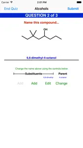 Learn Organic Chemistry Nomenclature 1 screenshot #3 for iPhone