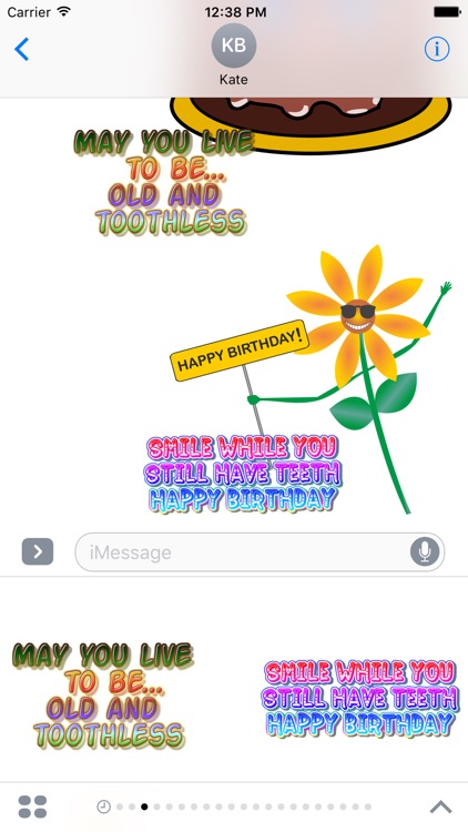 Birthday funny stickers for iMessage