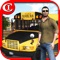 Crazy school bus driver (taxi) King 3D GTA style 