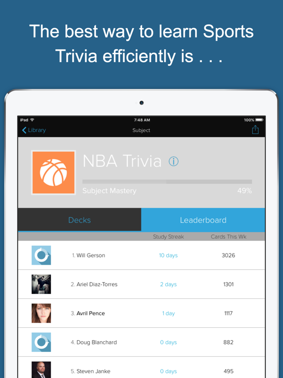 Learn Sports Trivia screenshot