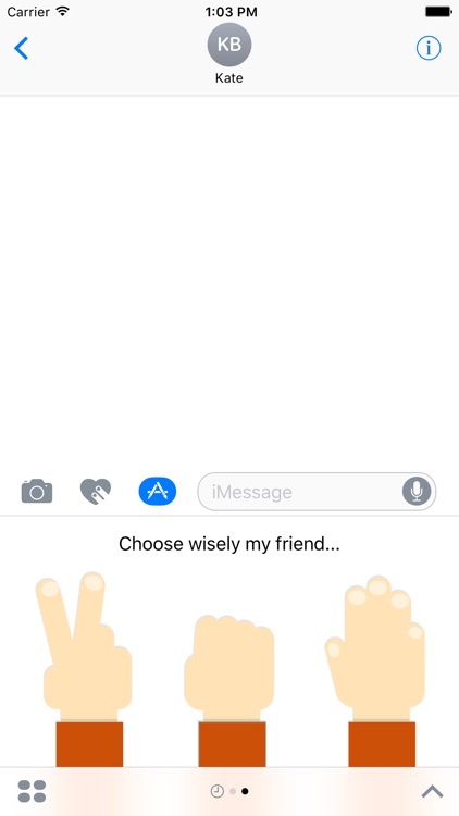 Rock Paper Scissors for iMessage!
