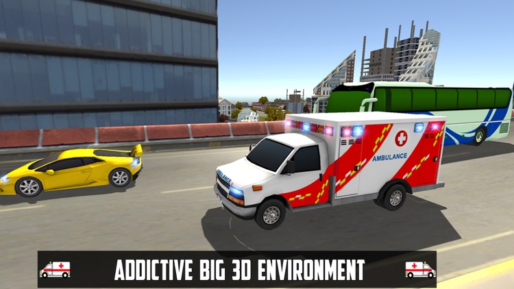 Ambulance Games Driving Sim 3D screenshot-3