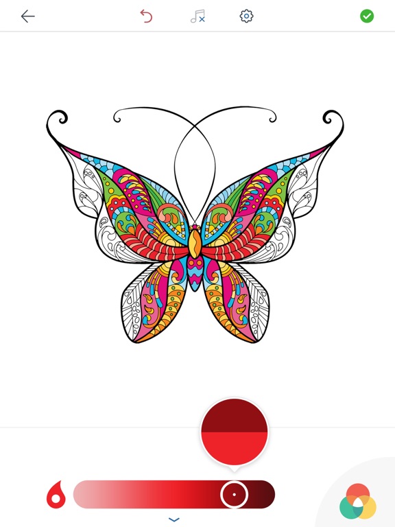 Adult Butterfly Coloring Book screenshot 3