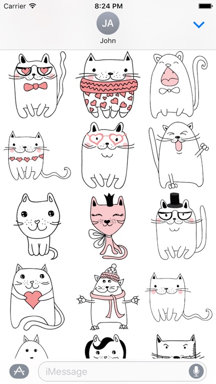 Cat Emotion Cute Sticker Pack 02