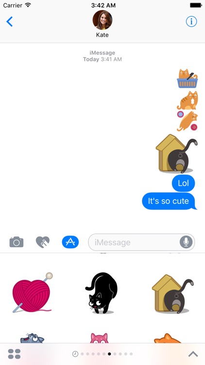 Idiot Cartoon Kitty Sticker Pack