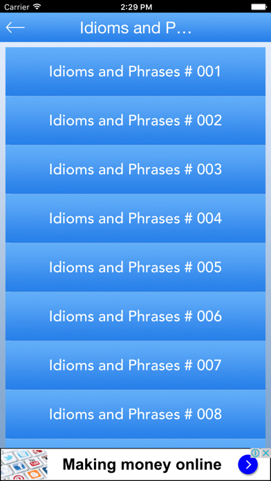 Screenshot #2 pour Apprendre l'anglais Idiomes et Phrases