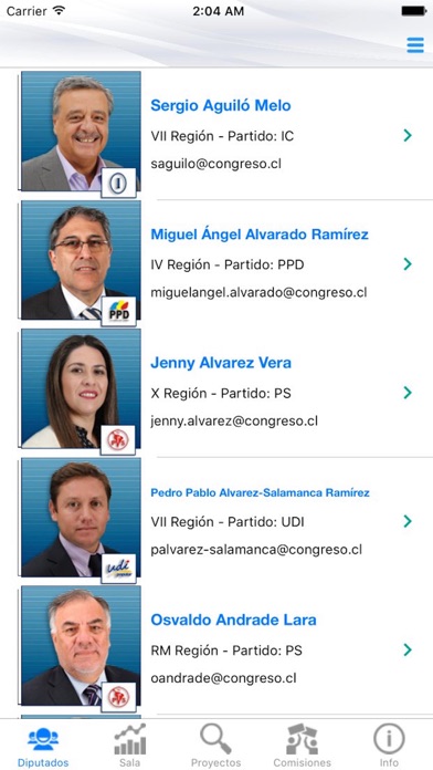 Screenshot #2 pour Diputados Chile
