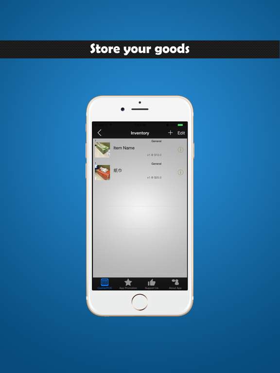 CashierPOS - Barcode Inventory Sales system iPad screenshot 2 - Productivity app