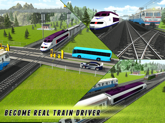 Racing in Train - Offroad Subway Driver 2017 iPad screenshot