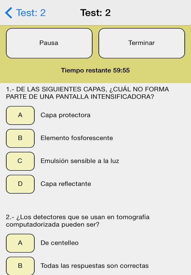 Técnico Radiodiagnóstico Test screenshot 3