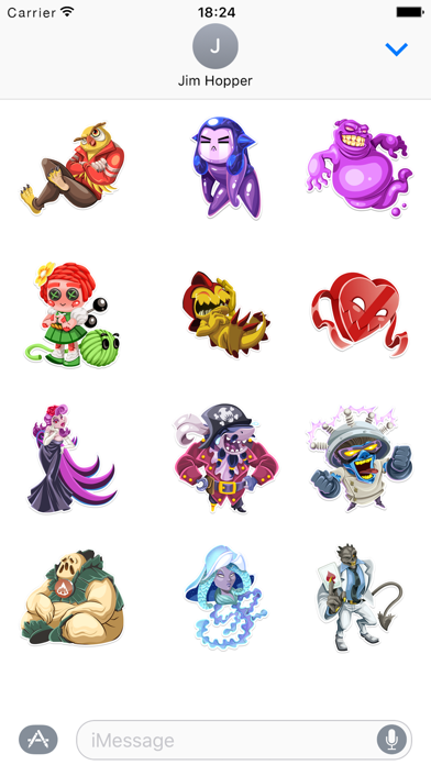 Monster Legends Stickers iPhone Capturas de pantalla