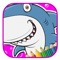 Little Shark Evolution Game For Coloring Page