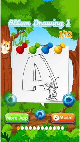 Game screenshot Abc Paint Draw Coloring Book For Toddler And Kids mod apk