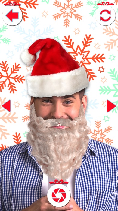 Santa Claus Camera Stickers – Xmas Dress Up Editor iPhone screenshot 5 - Photo & Video app