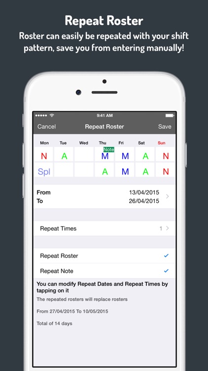 Simple Roster - Shift Planning screenshot-4