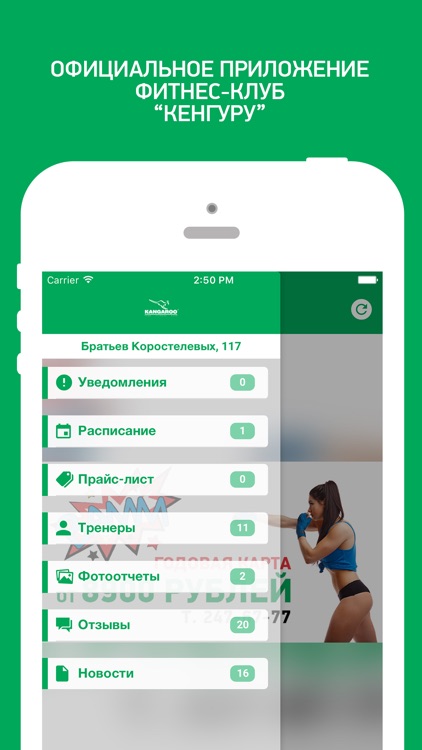 Кенгуру, фитнес клуб