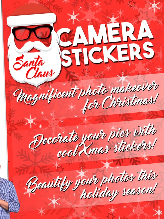 Screenshot #5 pour Le Père Noël Autocollants - Noël Éditeur De Photos
