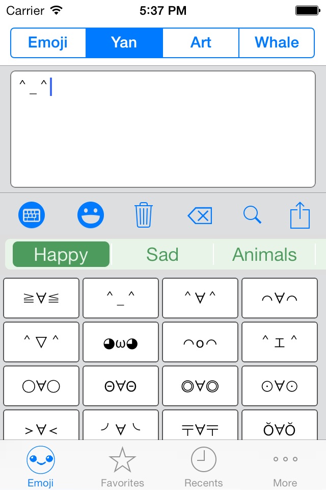 Emoji Keyboard Emoticons Arts screenshot 2