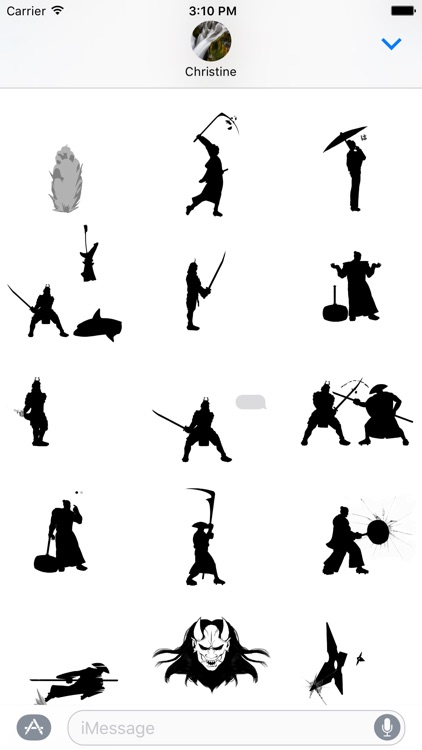 Black & White Bushido Stickers