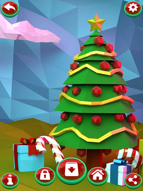 3D Christmas Wallpaper Maker – Xmas Backgrounds iPad screenshot