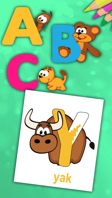 How to cancel & delete ABC Alphabet - Coloring book to learn letters from iphone & ipad 1