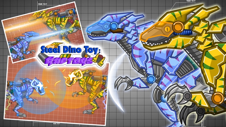 Steel Dino Toy:Mechanic Raptors - 2 player game screenshot-3