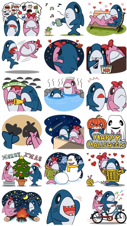 Sharks Love! Lovely Stickers!