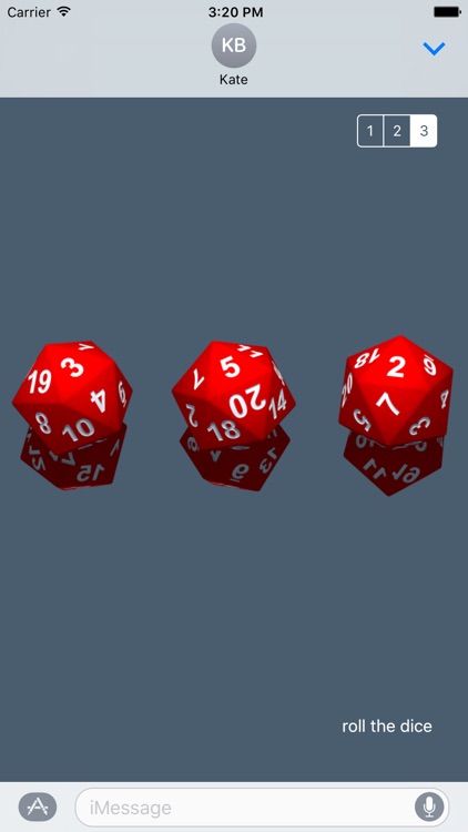 RPG D20 Role-Player Dice for iMessage