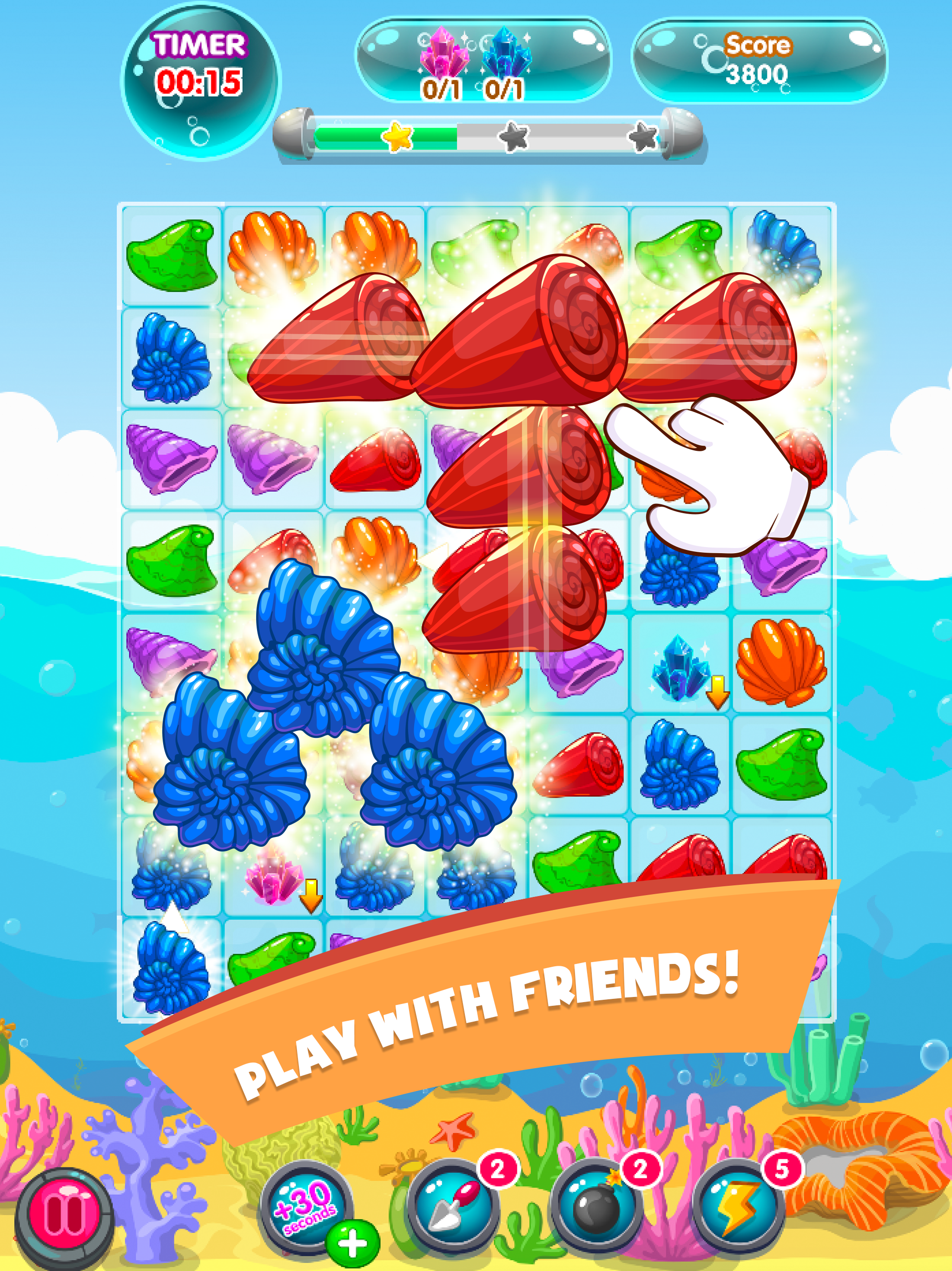 Ocean Crush Harvest: Match 3 Puzzle Free Games screenshot 5