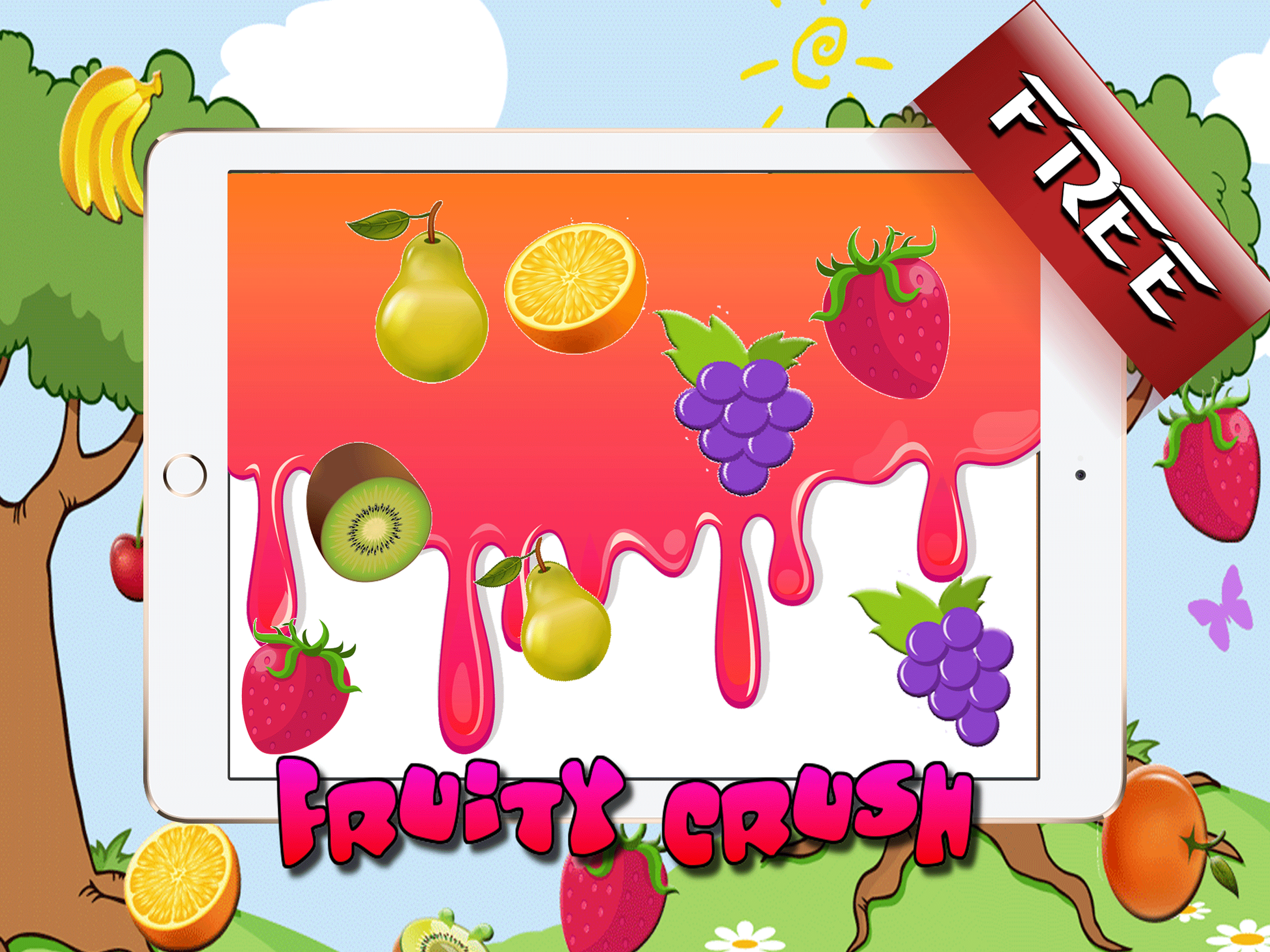 Match Fruit Kids - Fruits Crush Bump puzzle HD game learning for kids free