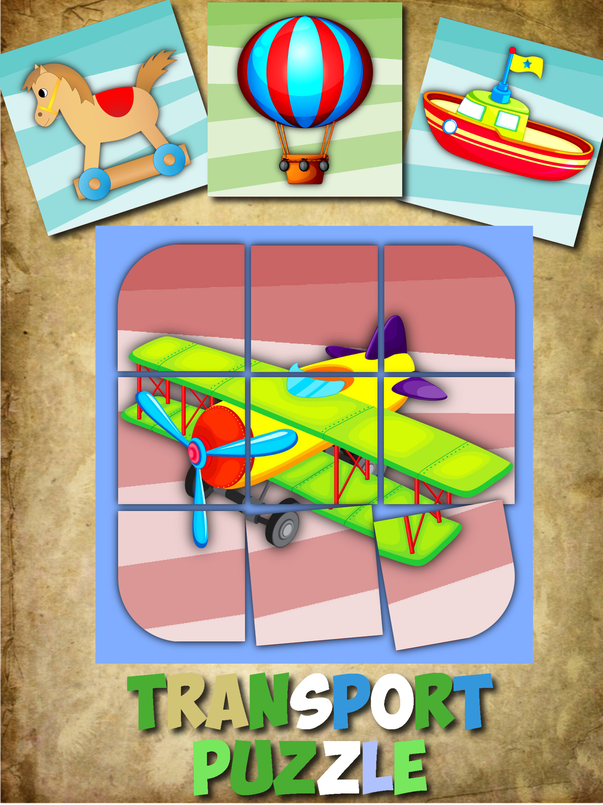 Educational puzzles for kids toy vehicles Lite