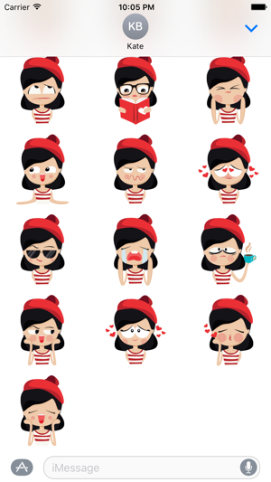 Girlmoji: Gril Emoji Stickers(圖3)-速報App