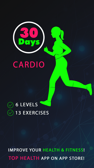 Screenshot #1 pour 30 Day Cardio Fitness Challenges ~ Daily Workout