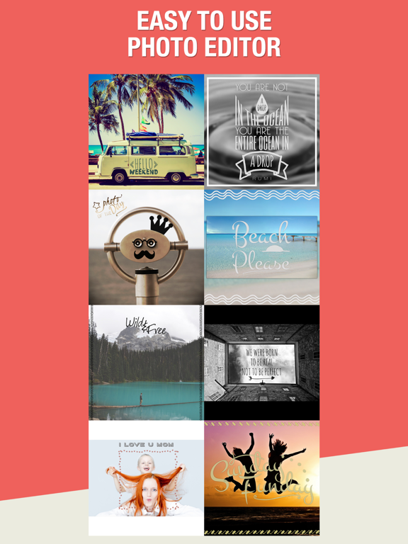 Type Over - Typography Generator, Graphic Design iPad screenshot 1 - Photo & Video app