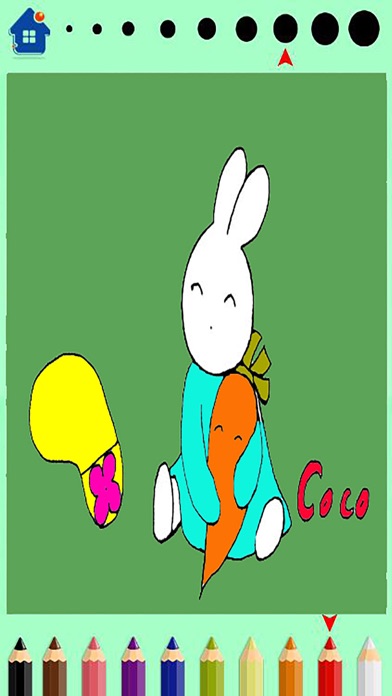 Screenshot #1 pour BunnyBunny-Rabit Toons Coloring Book