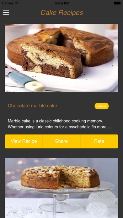 Screenshot #1 pour Best Cake recipes