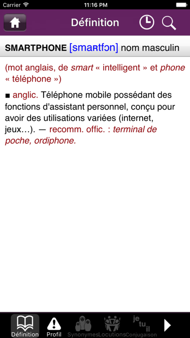 French dictionary DIXEL Mobile Screenshot