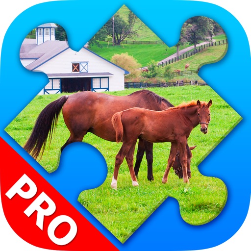 Nature and Animals Jigsaw Puzzles. Premium Icon