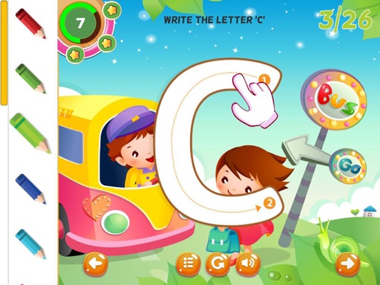 ABC Tracing Letters Cursive Handwriting Practice iPad screenshot