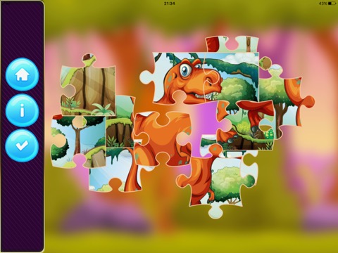 恐竜の子供のジグソーパズル マーブル キッズ アプリゲーム 子供のおすすめ画像2