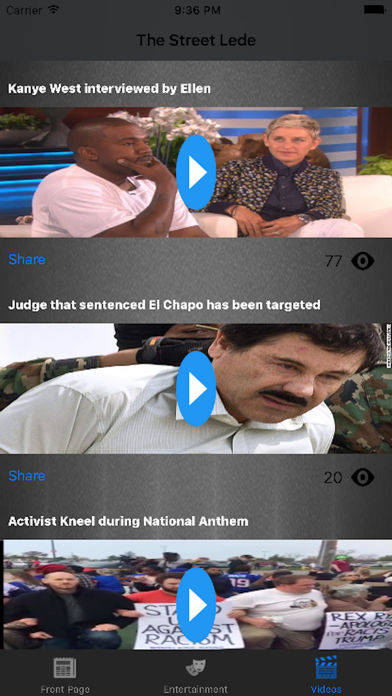 The Street Lede iPhone screenshot 2 - Entertainment app