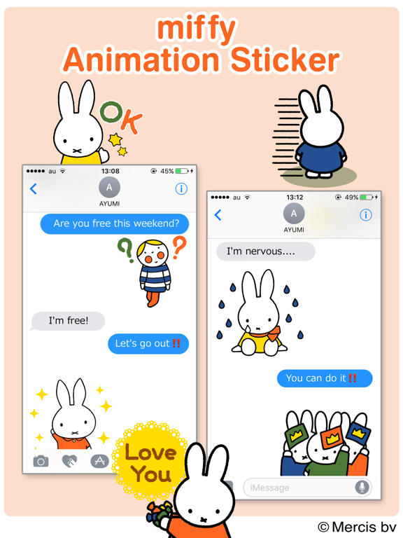 Miffy Animation Stickers app screenshot 3