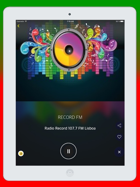 Radios Portuguese FM - Live Radio Stations Online iPad screenshot 5 - Music app