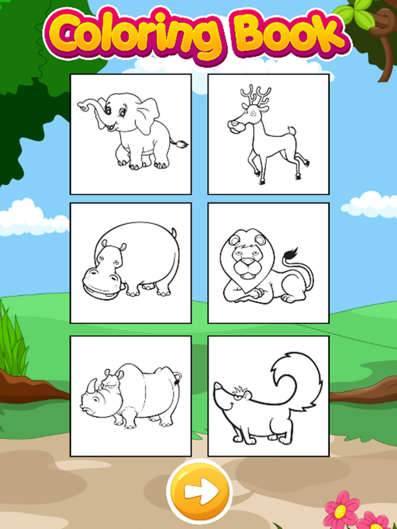 Animals Coloring Pages for Kids Girls & Boys HD iPad screenshot