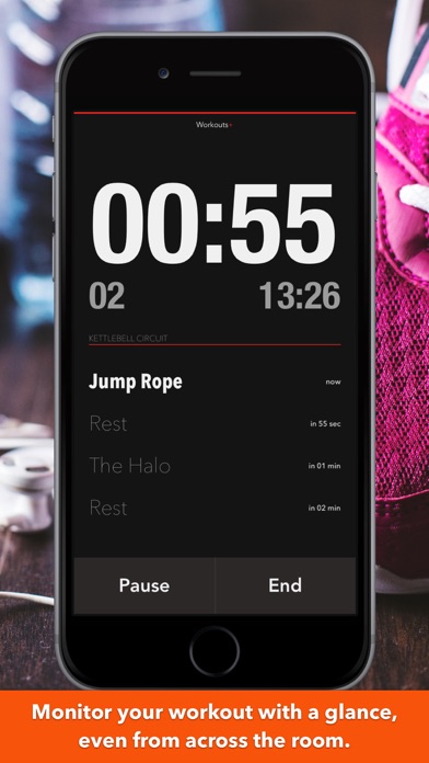 Screenshot #2 pour Workouts+ HIIT Interval Timer